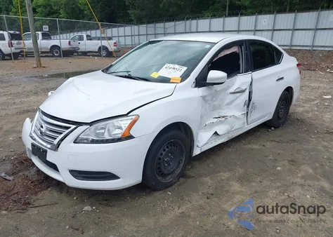 2015 Nissan Sentra S из США, поврежденный, VIN 3N1AB7AP0FY333657